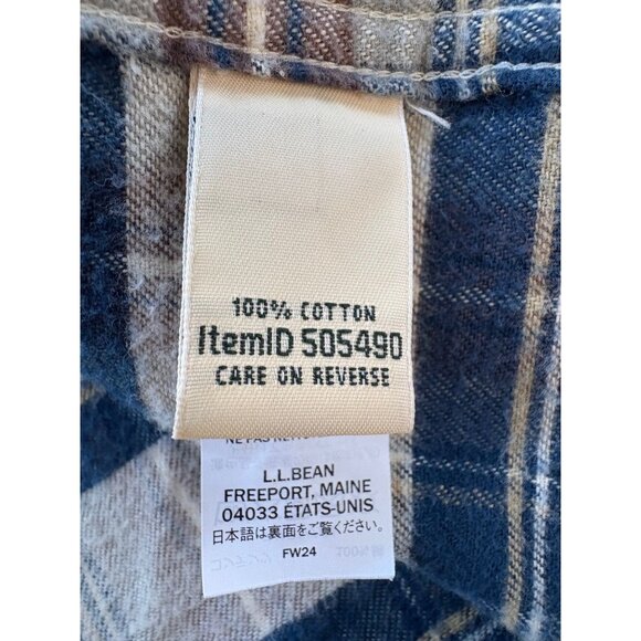 LL Bean Women's Hooded Plaid Zip-Up Shacket Size S Petite - Picture 7 of 10